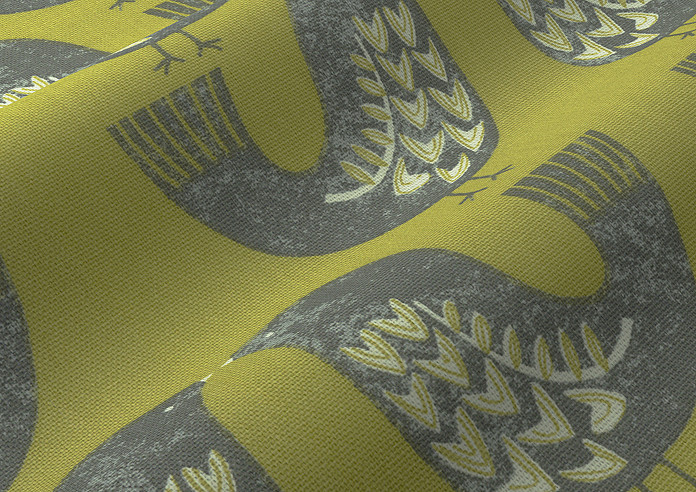 Scandi Birds, Kiwi - Made to Measure Curtains - Image 4